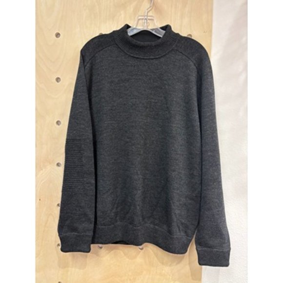 Patagonia Charcoal Gray Mock Neck Long Sleeve Pullover Sweater Size Large - Picture 1 of 5